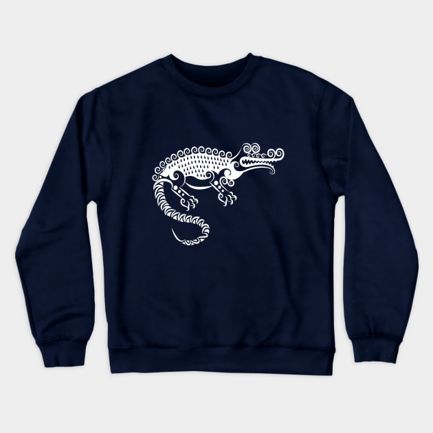 Crocodile curl ornament Crewneck Sweatshirt by tsign703